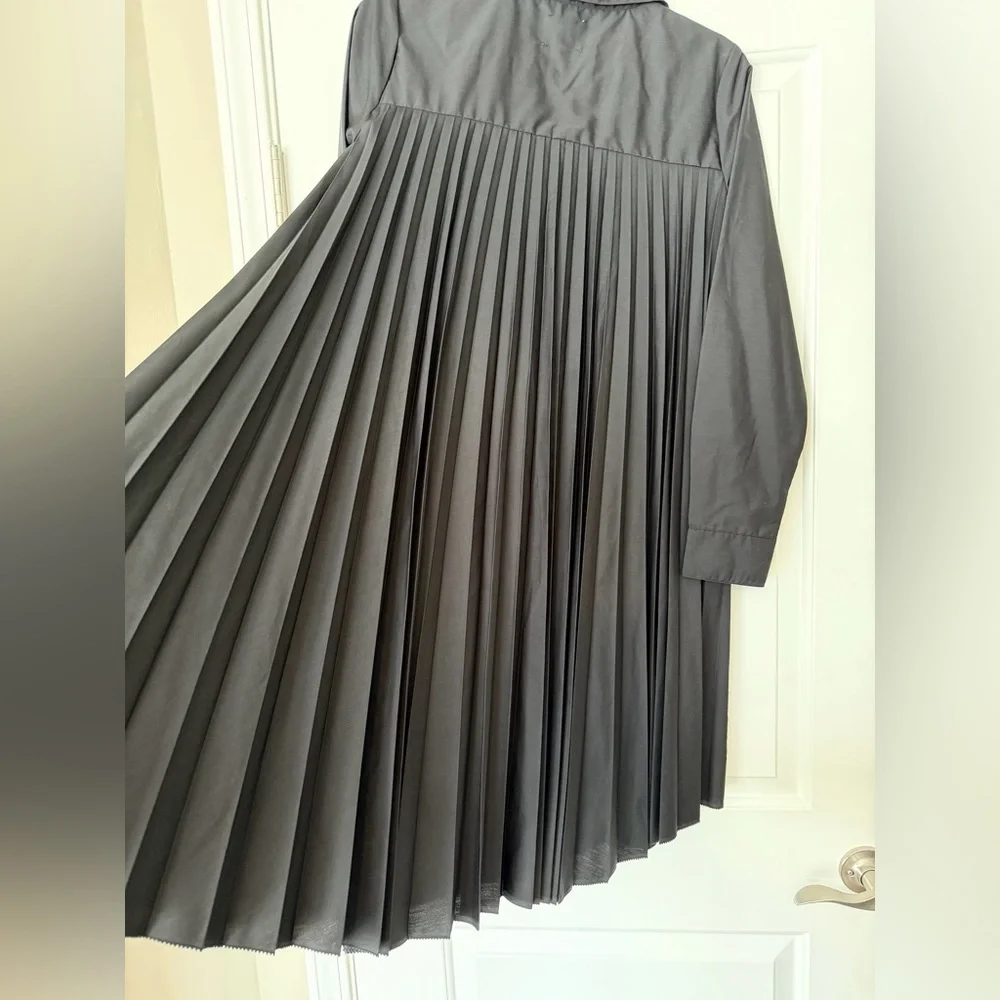 NWT Anthropologie - Sundays pleated back cotton A-Line “mullet” dress - Picture 5 of 14